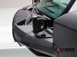 Ford Bronco Lighting Upgrade - ZROADZ - A-Pillar Dual Mount - 3in White LED Pods Ford Bronco Lighting Upgrade - ZROADZ - A-Pillar Dual Mount - 3in White LED Pods